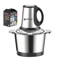 Металевий подрібнювач продуктів Hoffmans HM-8829 3L 600W подрібнювач м’яса, овочів, фруктів